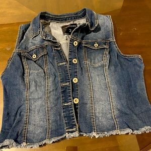 Denim vest NWOT